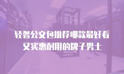 轻奢公文包推荐哪款最好看又实惠耐用的牌子男士