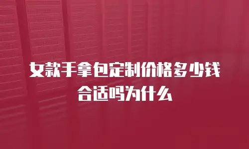 女款手拿包定制价格多少钱合适吗为什么