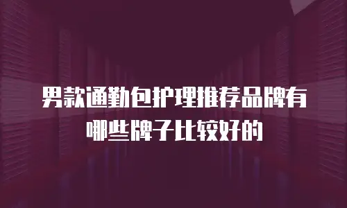 男款通勤包护理推荐品牌有哪些牌子比较好的