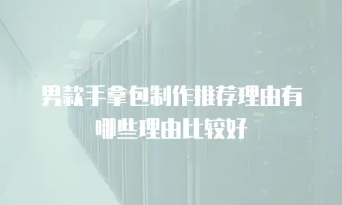 男款手拿包制作推荐理由有哪些理由比较好