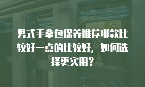 男式手拿包保养推荐哪款比较好一点的比较好，如何选择更实用？