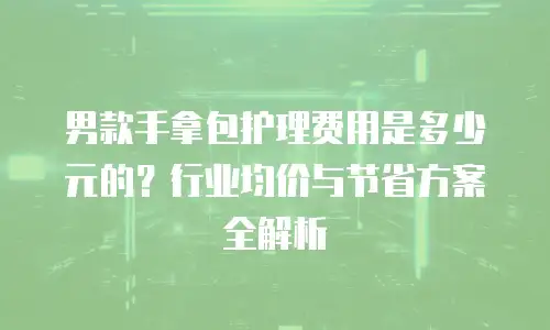男款手拿包护理费用是多少元的？行业均价与节省方案全解析