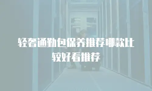 轻奢通勤包保养推荐哪款比较好看推荐