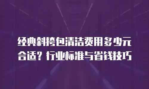 经典斜挎包清洁费用多少元合适？行业标准与省钱技巧