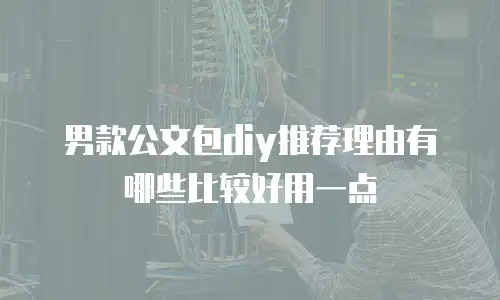 男款公文包diy推荐理由有哪些比较好用一点
