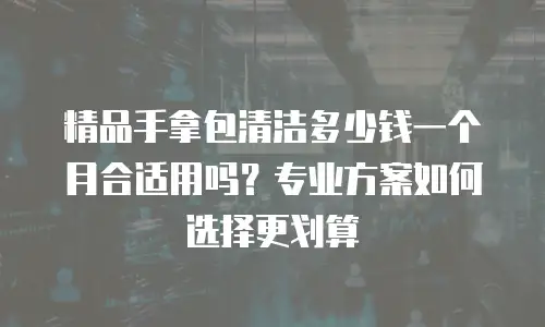 精品手拿包清洁多少钱一个月合适用吗？专业方案如何选择更划算