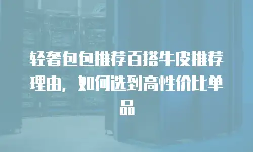 轻奢包包推荐百搭牛皮推荐理由，如何选到高性价比单品