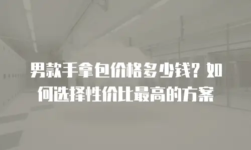 男款手拿包价格多少钱？如何选择性价比最高的方案