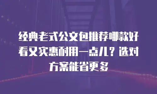 经典老式公文包推荐哪款好看又实惠耐用一点儿？选对方案能省更多