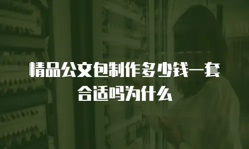 精品公文包制作多少钱一套合适吗为什么