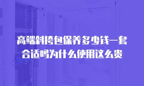 高端斜挎包保养多少钱一套合适吗为什么使用这么贵