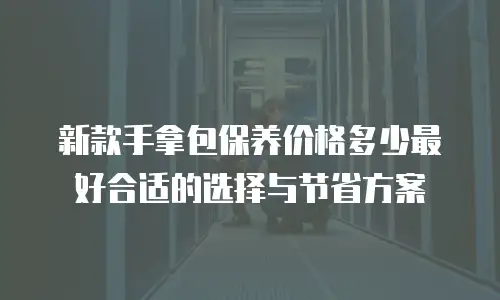 新款手拿包保养价格多少最好合适的选择与节省方案