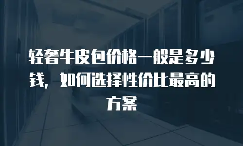 轻奢牛皮包价格一般是多少钱，如何选择性价比最高的方案