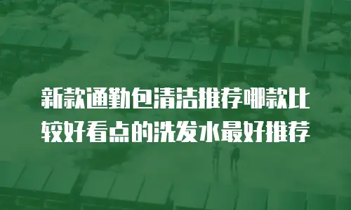 新款通勤包清洁推荐哪款比较好看点的洗发水最好推荐