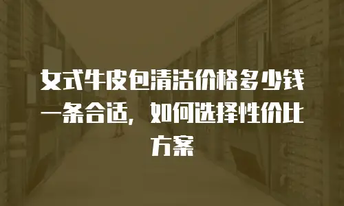 女式牛皮包清洁价格多少钱一条合适，如何选择性价比方案