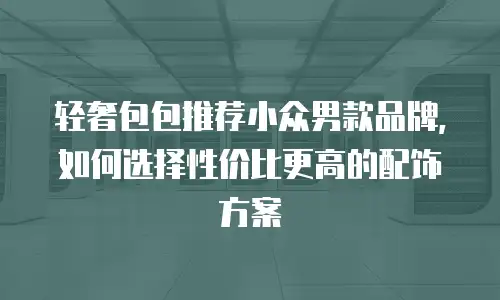 轻奢包包推荐小众男款品牌，如何选择性价比更高的配饰方案