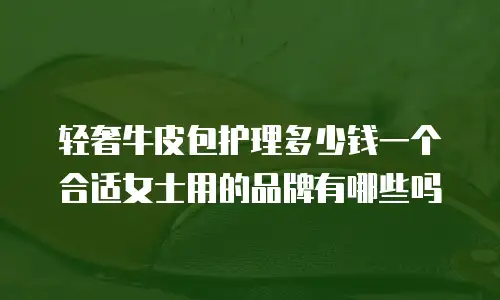 轻奢牛皮包护理多少钱一个合适女士用的品牌有哪些吗