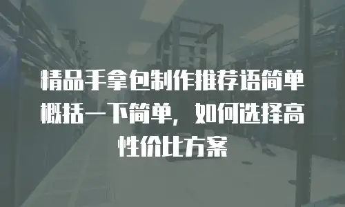 精品手拿包制作推荐语简单概括一下简单，如何选择高性价比方案
