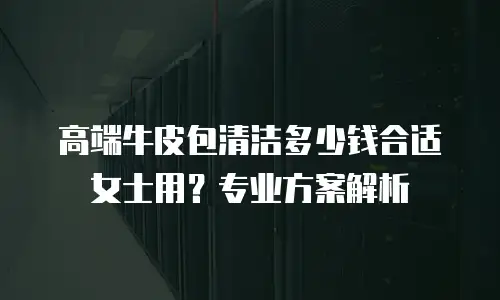 高端牛皮包清洁多少钱合适女士用？专业方案解析