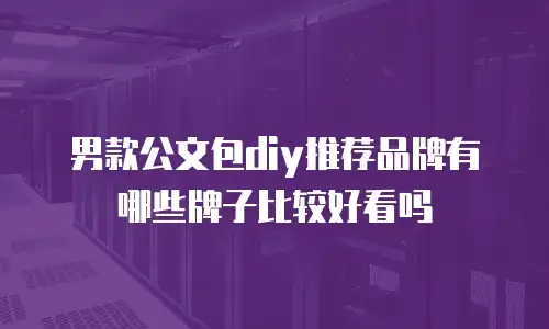 男款公文包diy推荐品牌有哪些牌子比较好看吗