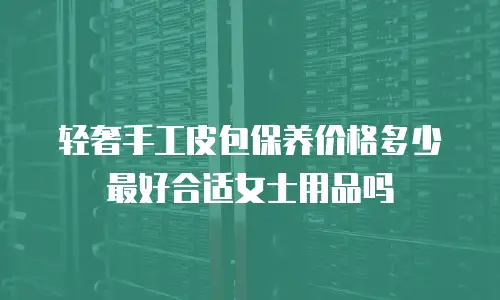 轻奢手工皮包保养价格多少最好合适女士用品吗