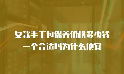 女款手工包保养价格多少钱一个合适吗为什么便宜