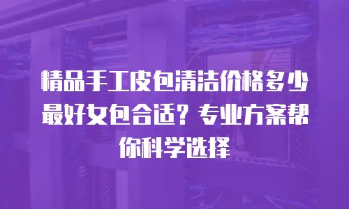 精品手工皮包清洁价格多少最好女包合适？专业方案帮你科学选择
