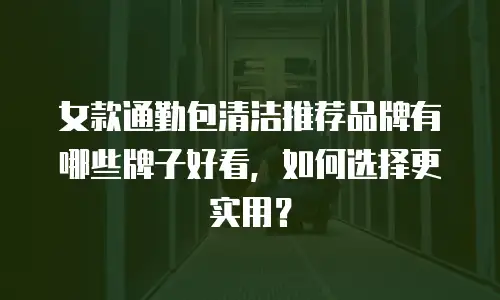 女款通勤包清洁推荐品牌有哪些牌子好看，如何选择更实用？
