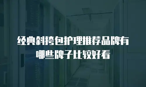 经典斜挎包护理推荐品牌有哪些牌子比较好看