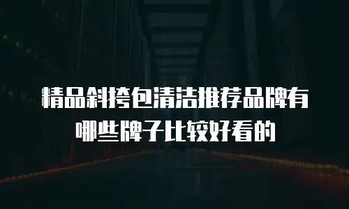 精品斜挎包清洁推荐品牌有哪些牌子比较好看的
