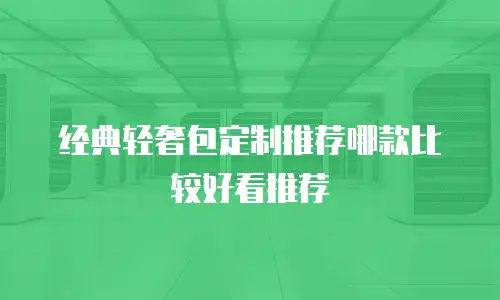 经典轻奢包定制推荐哪款比较好看推荐