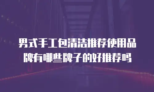 男式手工包清洁推荐使用品牌有哪些牌子的好推荐吗