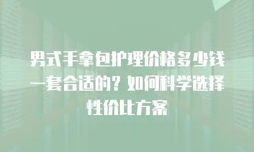 男式手拿包护理价格多少钱一套合适的？如何科学选择性价比方案
