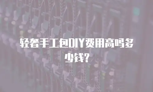 轻奢手工包DIY费用高吗多少钱？