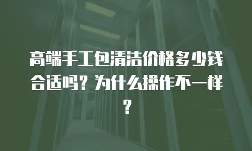 高端手工包清洁价格多少钱合适吗？为什么操作不一样？