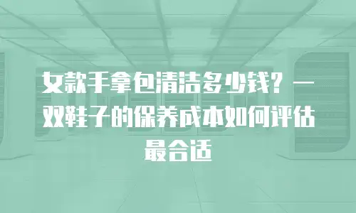 女款手拿包清洁多少钱？一双鞋子的保养成本如何评估最合适