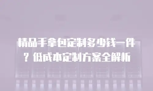 精品手拿包定制多少钱一件？低成本定制方案全解析