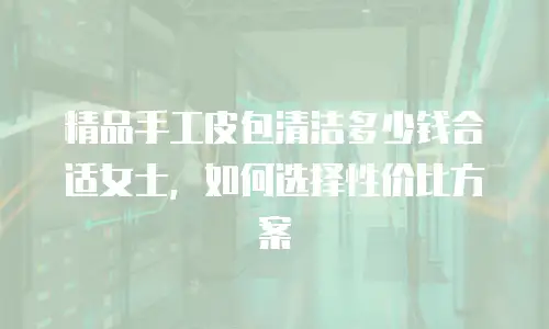 精品手工皮包清洁多少钱合适女士，如何选择性价比方案
