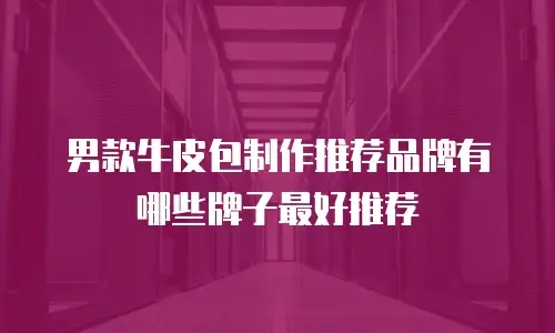 男款牛皮包制作推荐品牌有哪些牌子最好推荐