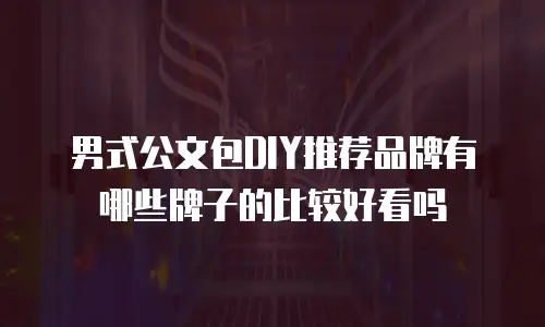 男式公文包DIY推荐品牌有哪些牌子的比较好看吗
