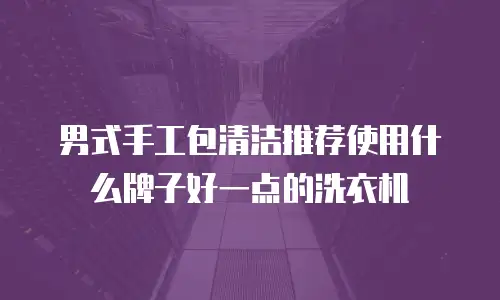 男式手工包清洁推荐使用什么牌子好一点的洗衣机