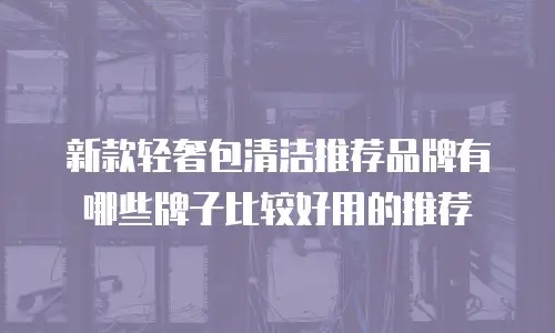新款轻奢包清洁推荐品牌有哪些牌子比较好用的推荐