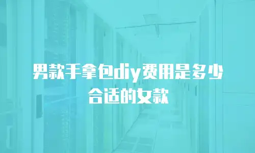 男款手拿包diy费用是多少合适的女款