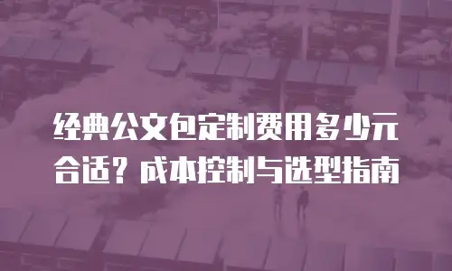 经典公文包定制费用多少元合适？成本控制与选型指南