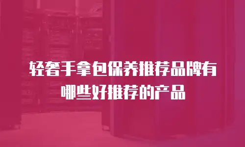 轻奢手拿包保养推荐品牌有哪些好推荐的产品