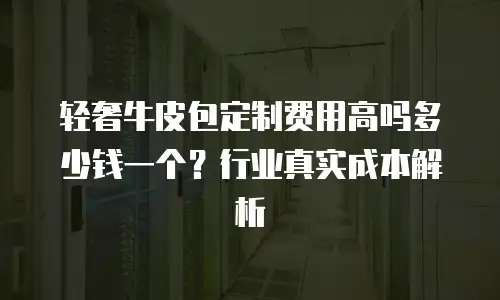 轻奢牛皮包定制费用高吗多少钱一个？行业真实成本解析