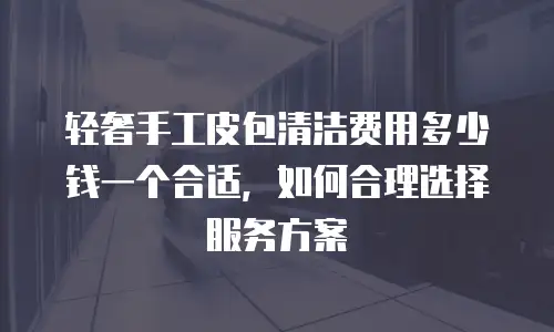 轻奢手工皮包清洁费用多少钱一个合适，如何合理选择服务方案