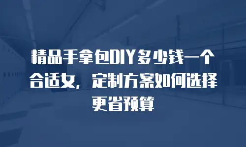 精品手拿包DIY多少钱一个合适女，定制方案如何选择更省预算