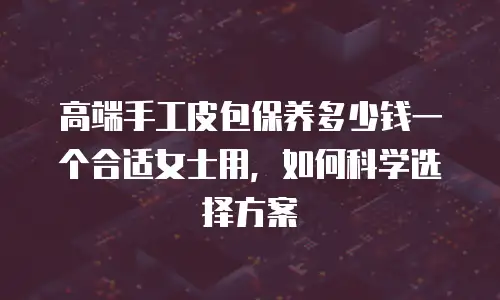 高端手工皮包保养多少钱一个合适女士用，如何科学选择方案
