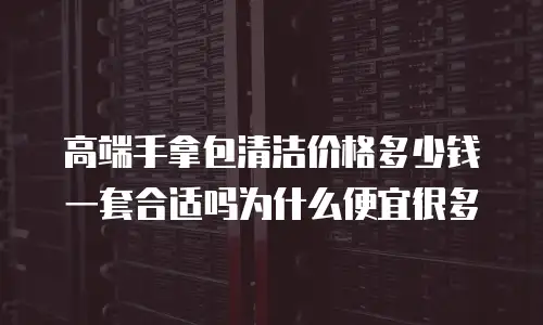 高端手拿包清洁价格多少钱一套合适吗为什么便宜很多